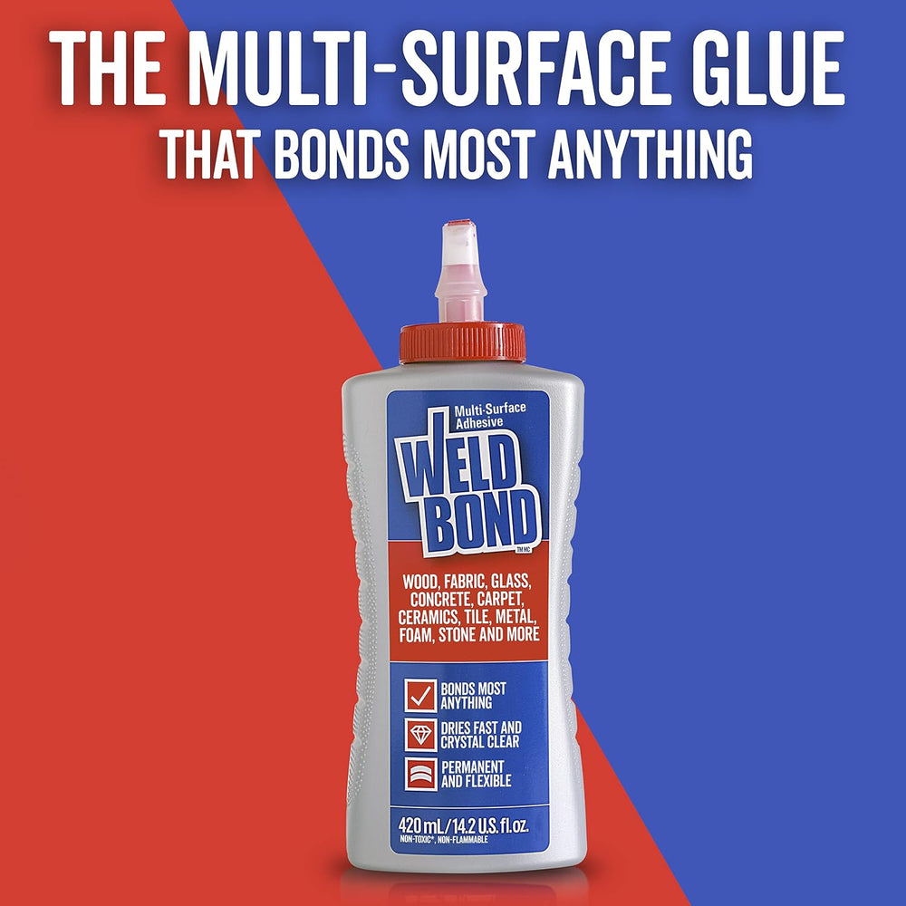Weldbond Multi-Surface Glue Non-Toxic for Mosaic Wood Craft 14.2oz (2 Pack)