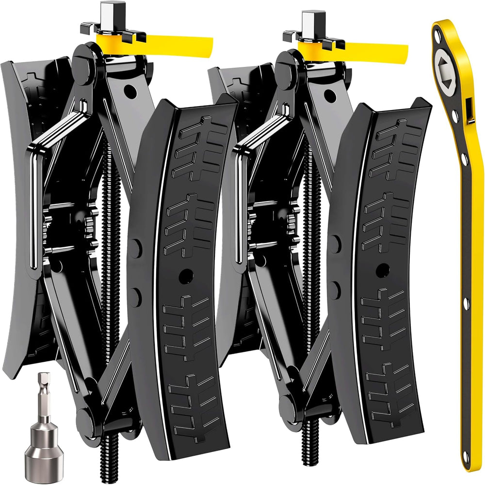 Camper Wheel Chock Stabilizer 2 Sets, Heavy Duty X-Shaped Stabilizer