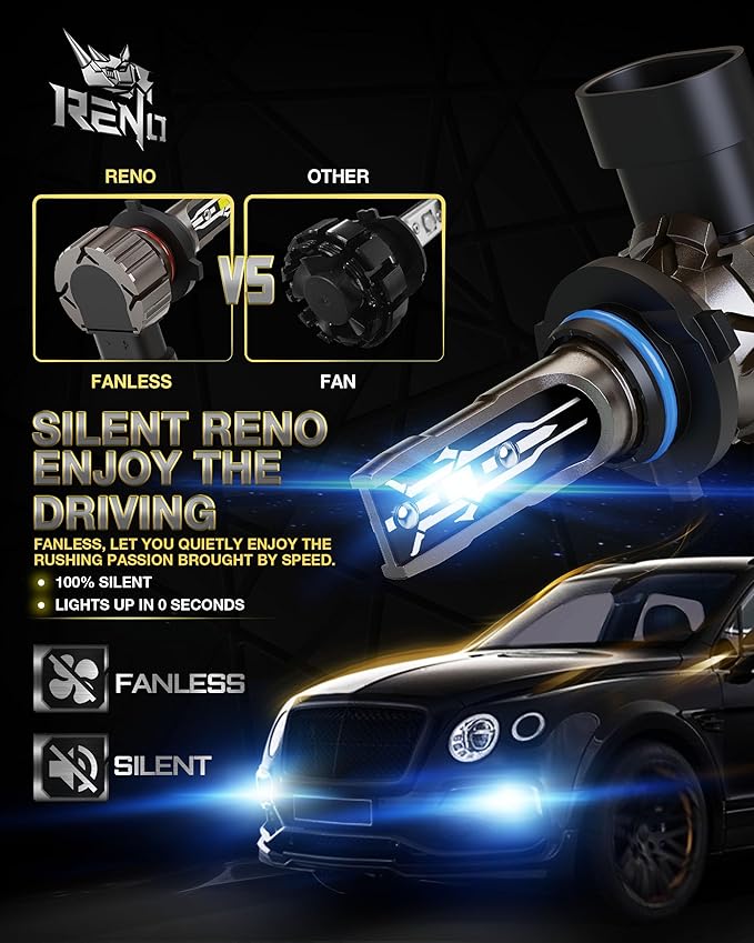RENO 9005 9006 Bulb Combo, 9005 9006 Fog Lights Bulb, 9006 9005 Light Bulbs (...