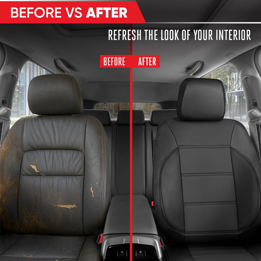 MotorBox Universal Fit Car Seat Covers for Cars Trucks & SUV - 2 Leathere...