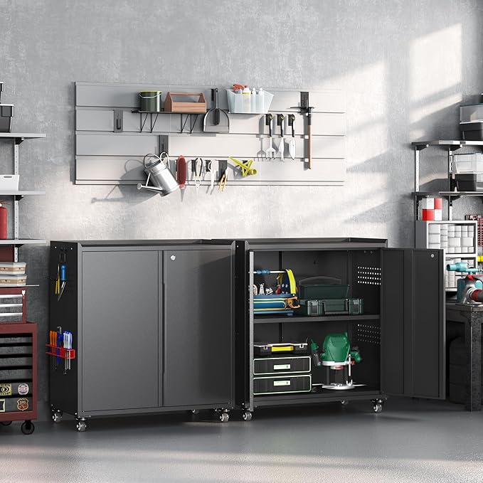 34" Metal Garage Storage Cabinet