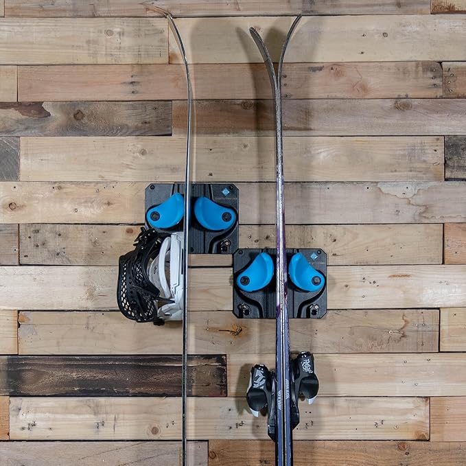Ultimate Ski & Snowboard Wall Rack | Secure, Non-Slip Storage | Fits Any