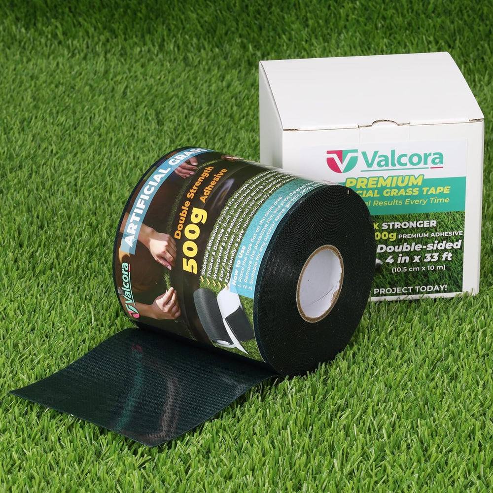4" x 33ft Double-Sided Turf Tape 500g Adhesive for Hard Surfaces
