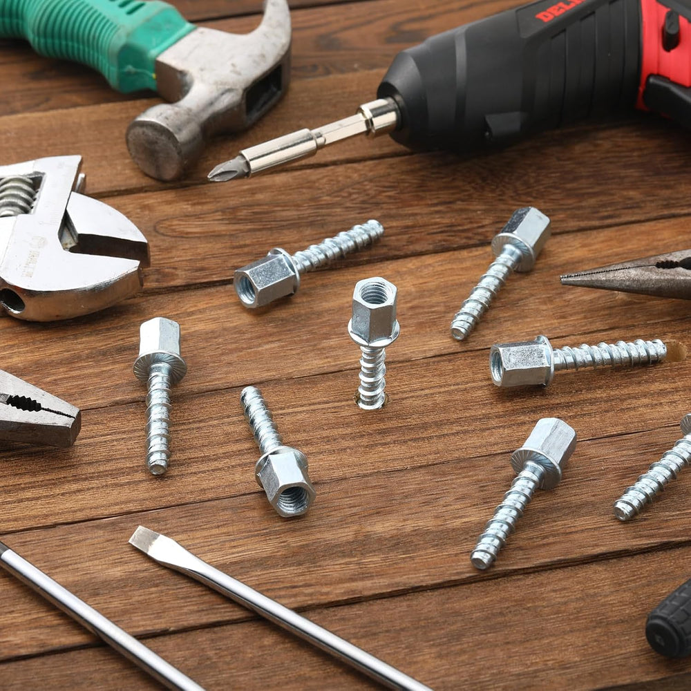 Yaocom 100 Pcs 3/8" Threaded Rod Anchor Concrete, 1/4" X 1-1/2"