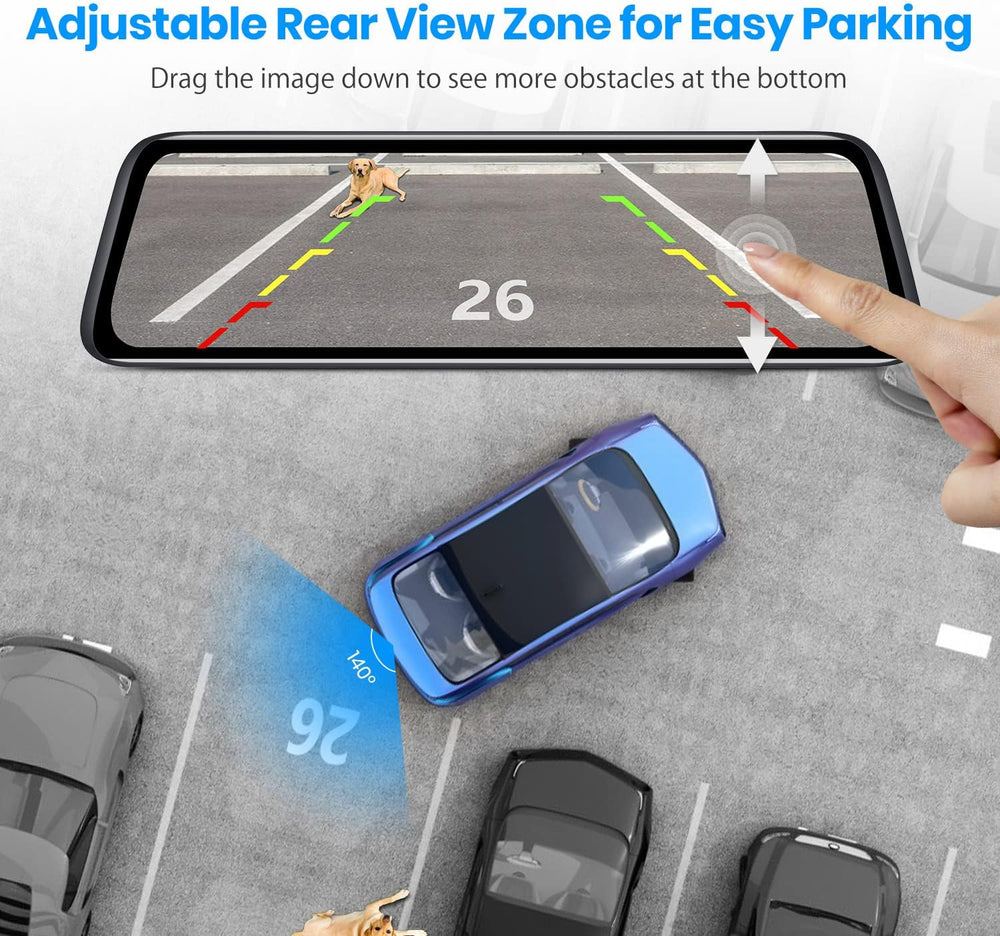 AUTO-VOX OEM Rear View Mirror Camera with 9.35''1080P Monitor