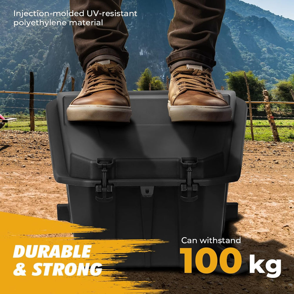 KEMIMOTO UTV Rear Cargo Box 69 QT Storage Box Compatible with Polaris RZR 900...