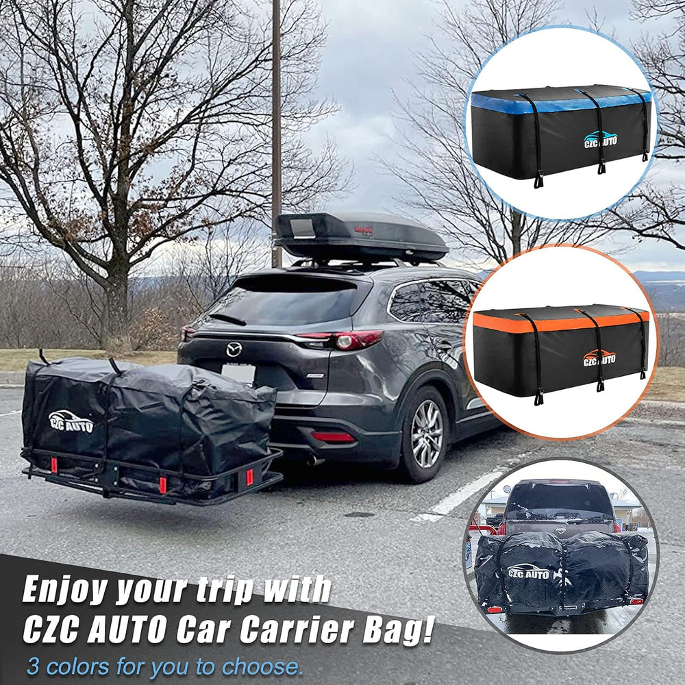 CZC AUTO Hitch Cargo Carrier Bag, 20 cu. ft Waterproof/Rainproof/Weatherproof...