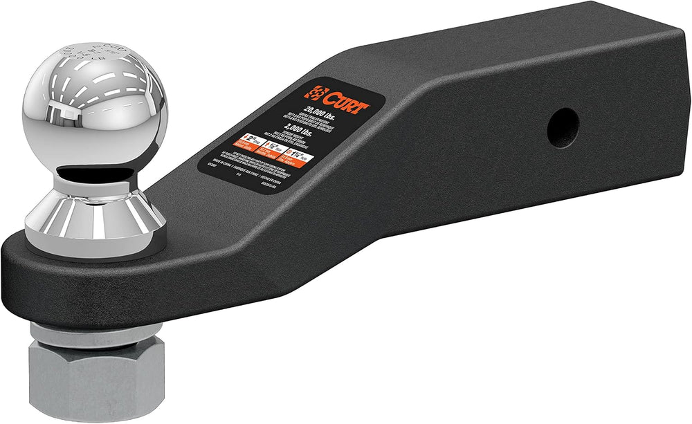 CURT 45371 Forged Trailer Hitch Mount with 2-5/16-Inch Ball, Fits 2-1/2-Inch ...