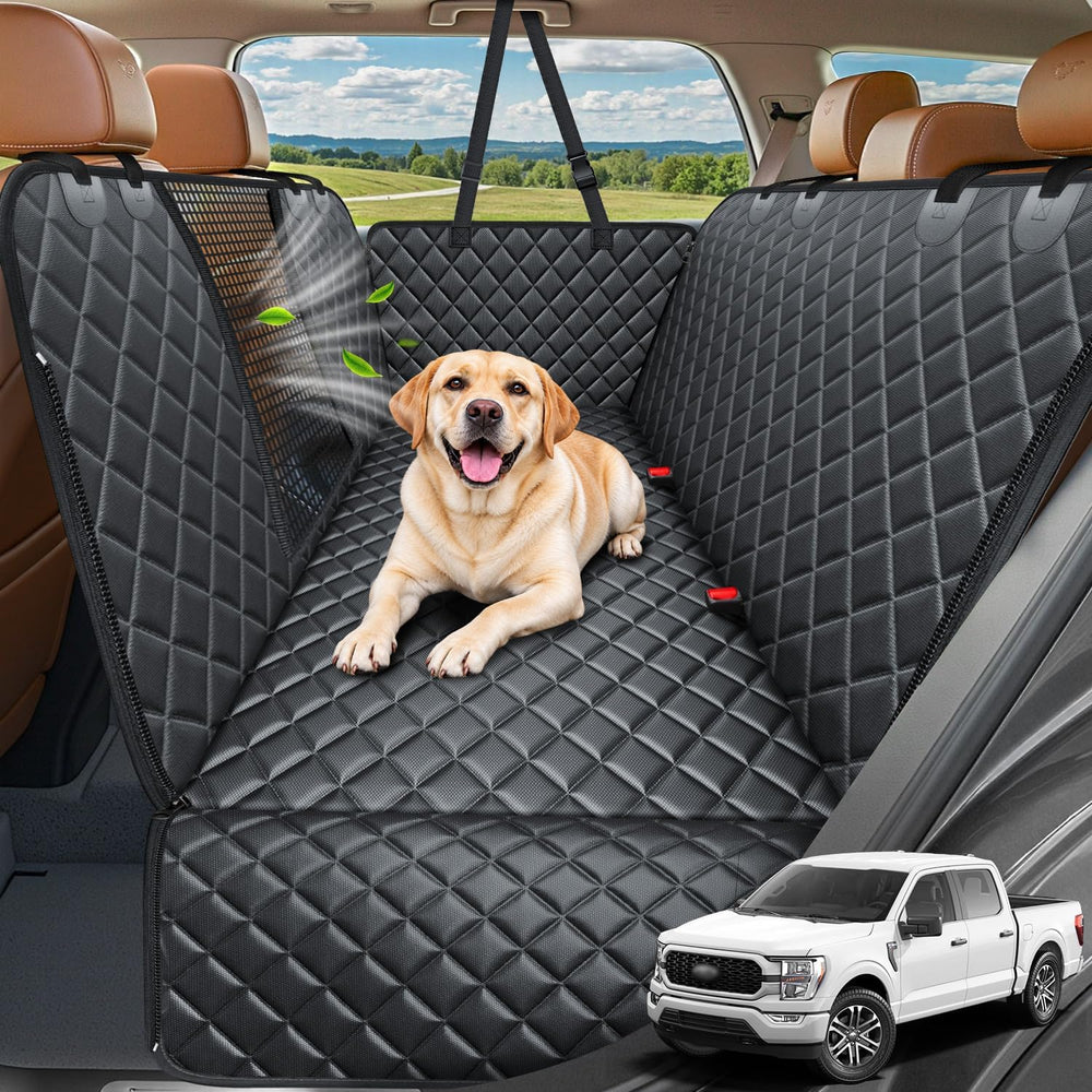 URPOWER 4 in 1 Dog Seat Cover for Full-Size Trucks, Waterproof Hammock