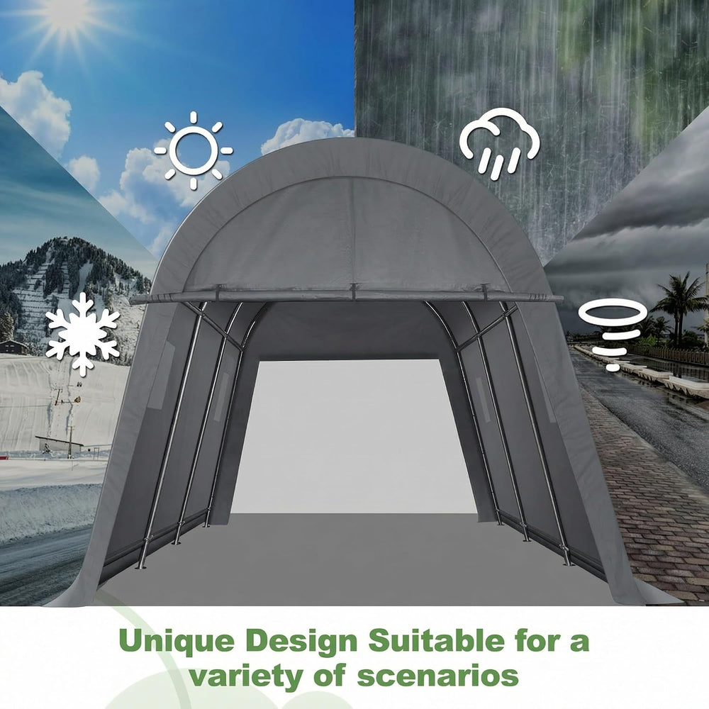 COBIZI Carport Canopy 10x20 Heavy Duty Portable Garage