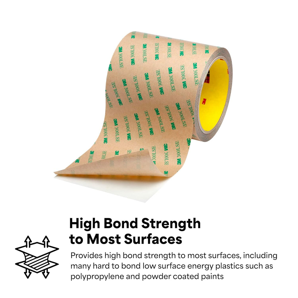 3M 9495LE Polyester Tape with 300LSE, Double Coated, Bonding & Laminating...