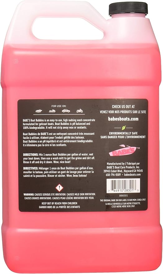 Babe’s Boat Bubbles – High-Sudsing Boat Wash Soap – Safe