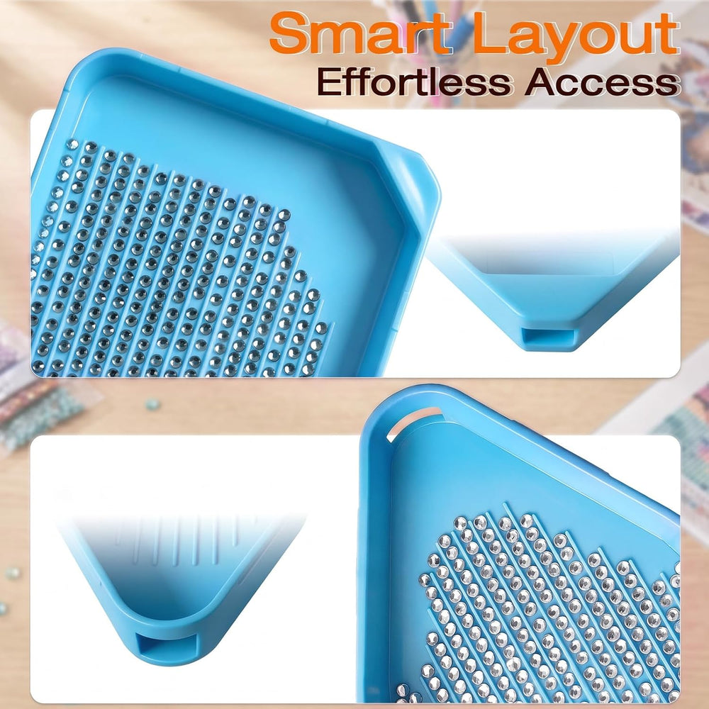 FANGZH A4 Light Pad Diamond Painting Accessories Kit: 179 Pieces, Blue