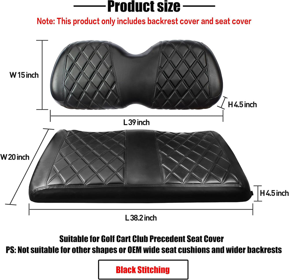 Golf Cart Diamond Front Seat Covers for Club Car Precedent
