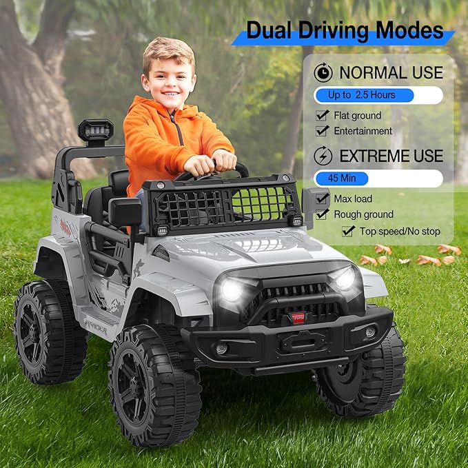 12V Kids Electric Ride On Truck Car w/Parent Remote Control, Spring Suspension
