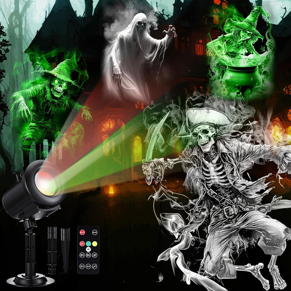 12 in 1 Halloween Projector Lights Dynamic Halloween Decorations Outdoor