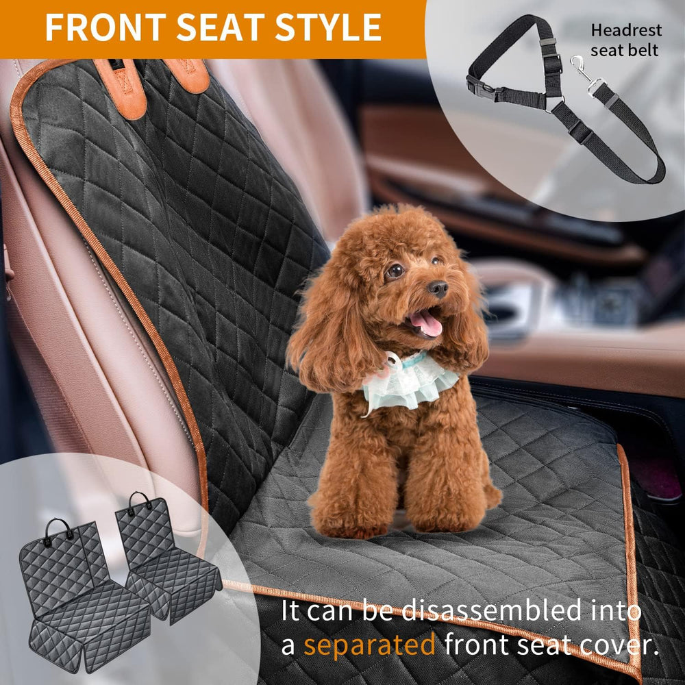 IVY&LANE Dog Car Seat Cover for Back Seat,Conversible 2-in-1 Waterproof F...