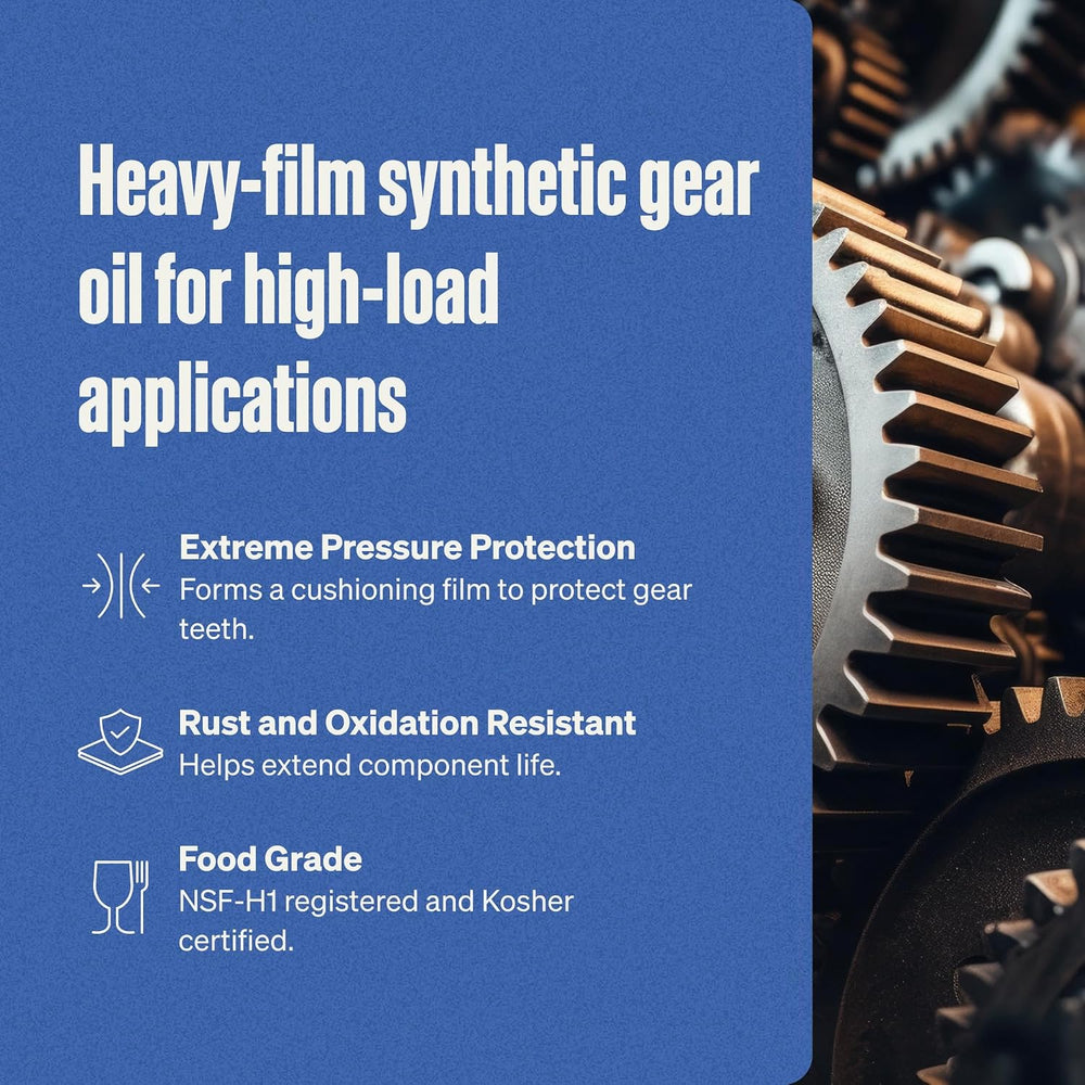 Super Lube Synthetic Gear Oil - Heavy Duty Synthetic Machinery Oil for Truck ...
