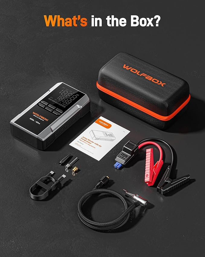 WOLFBOX 3000A Jump Starter
