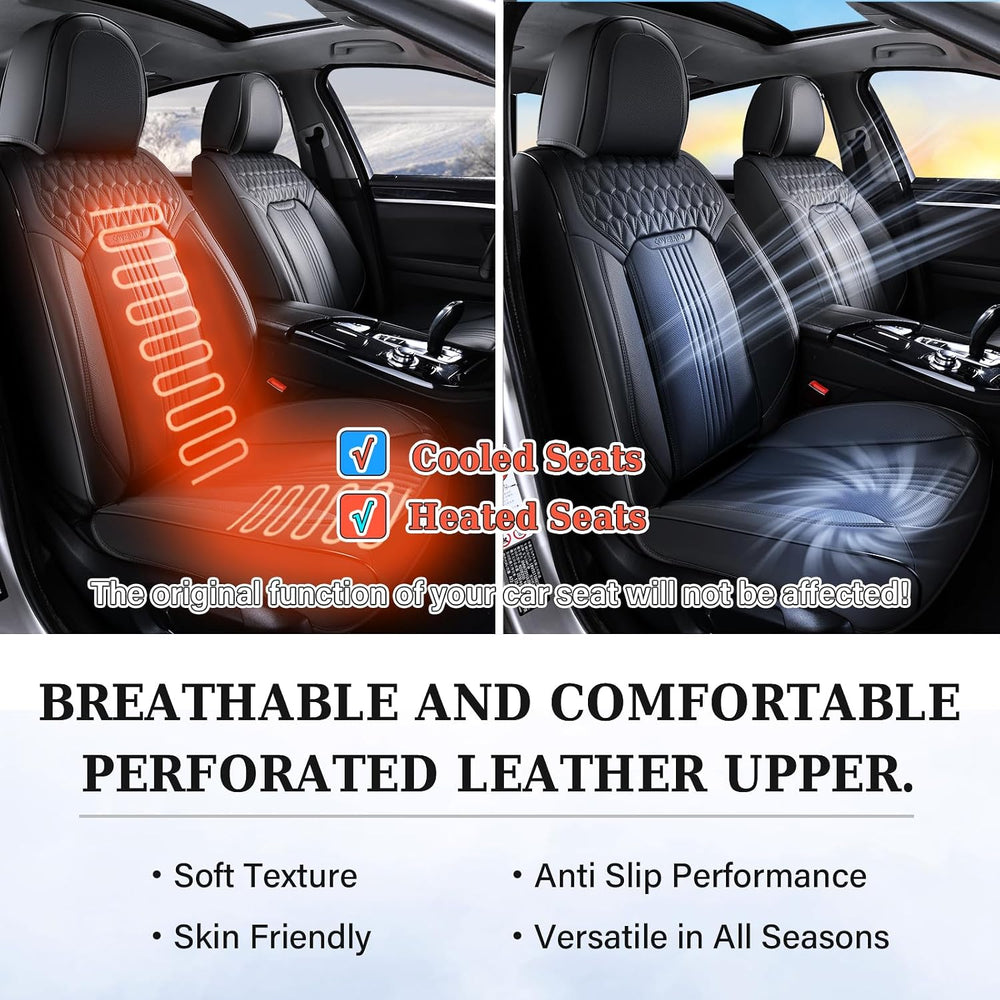 Coverado Seat Covers, Car Seat Covers Front Seats, Black Seat Cover, Waterpro...