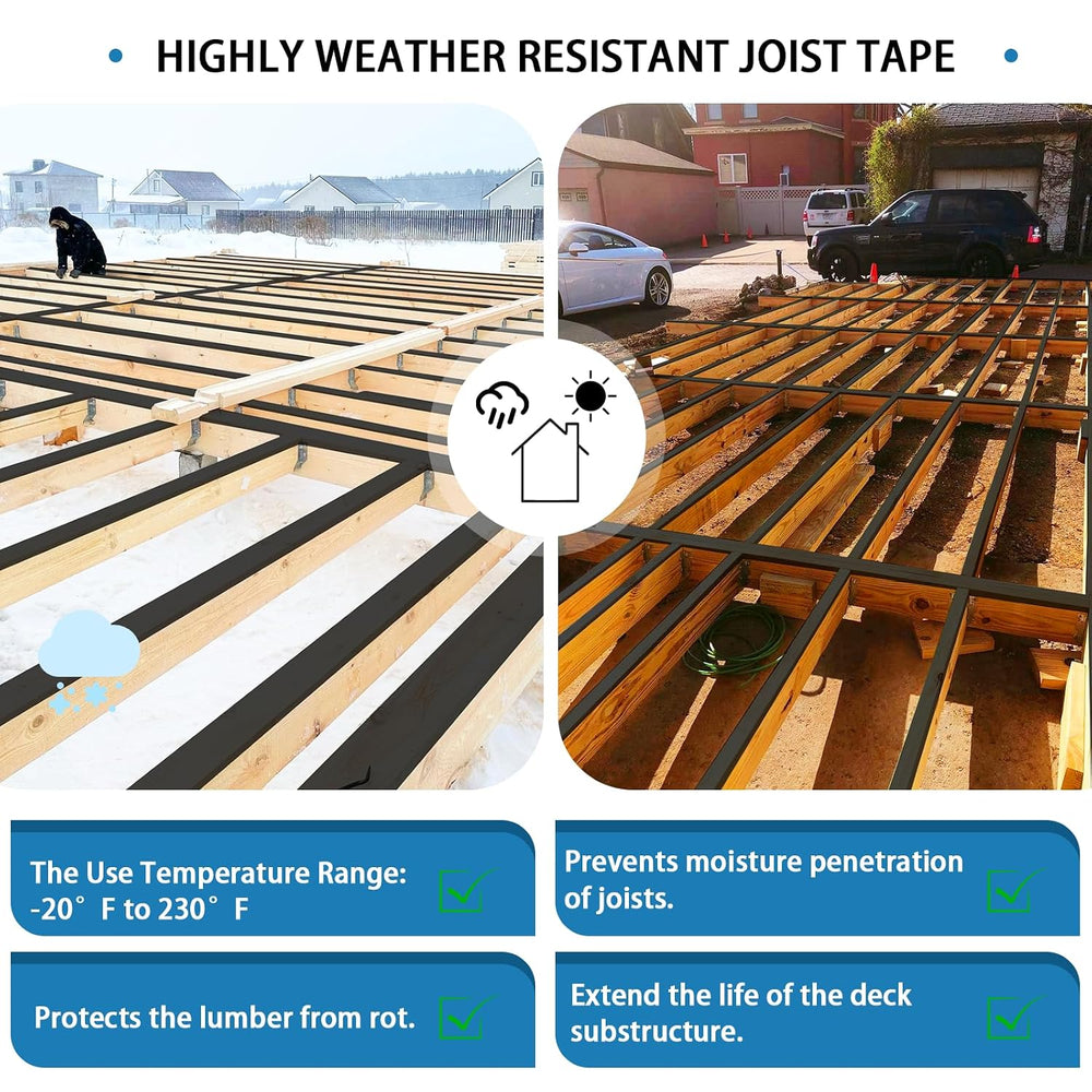 Deck Joist Tape 6''×50', 1 Pack Weather-Resistant Joist Tape for ...