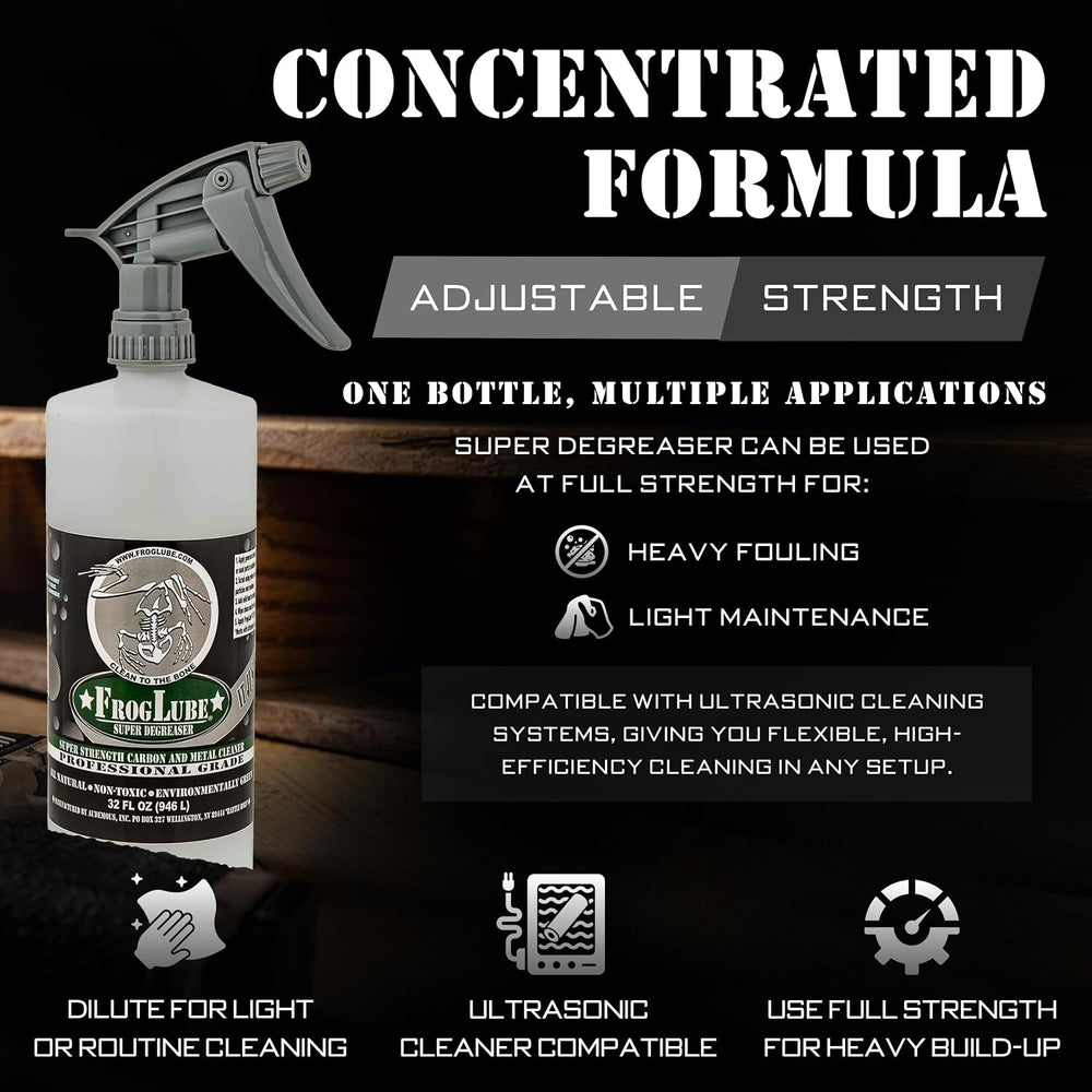 Frog Lube Super Degreaser Concentrated Gun Cleaner Spray - Non Toxic