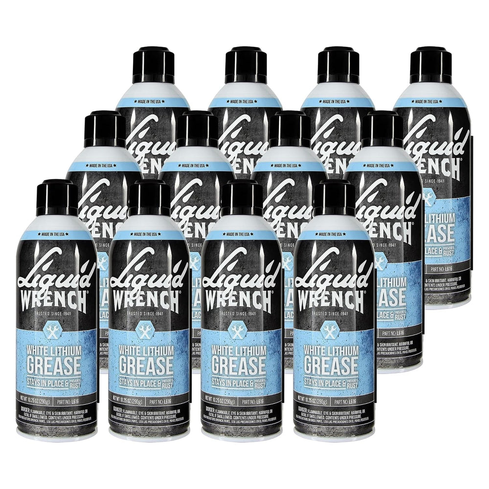 Liquid Wrench L616-12PK White Lithium Grease - 10.25 oz., (Case of 12)