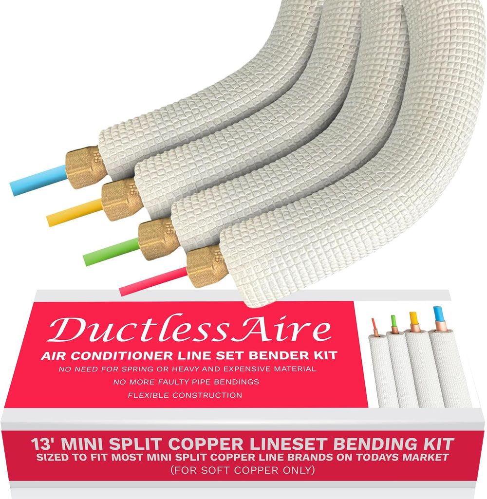 Ductless HVAC 4 Piece Air Conditioner - Line Set Kit 1/4-5 / 8in (13ft)