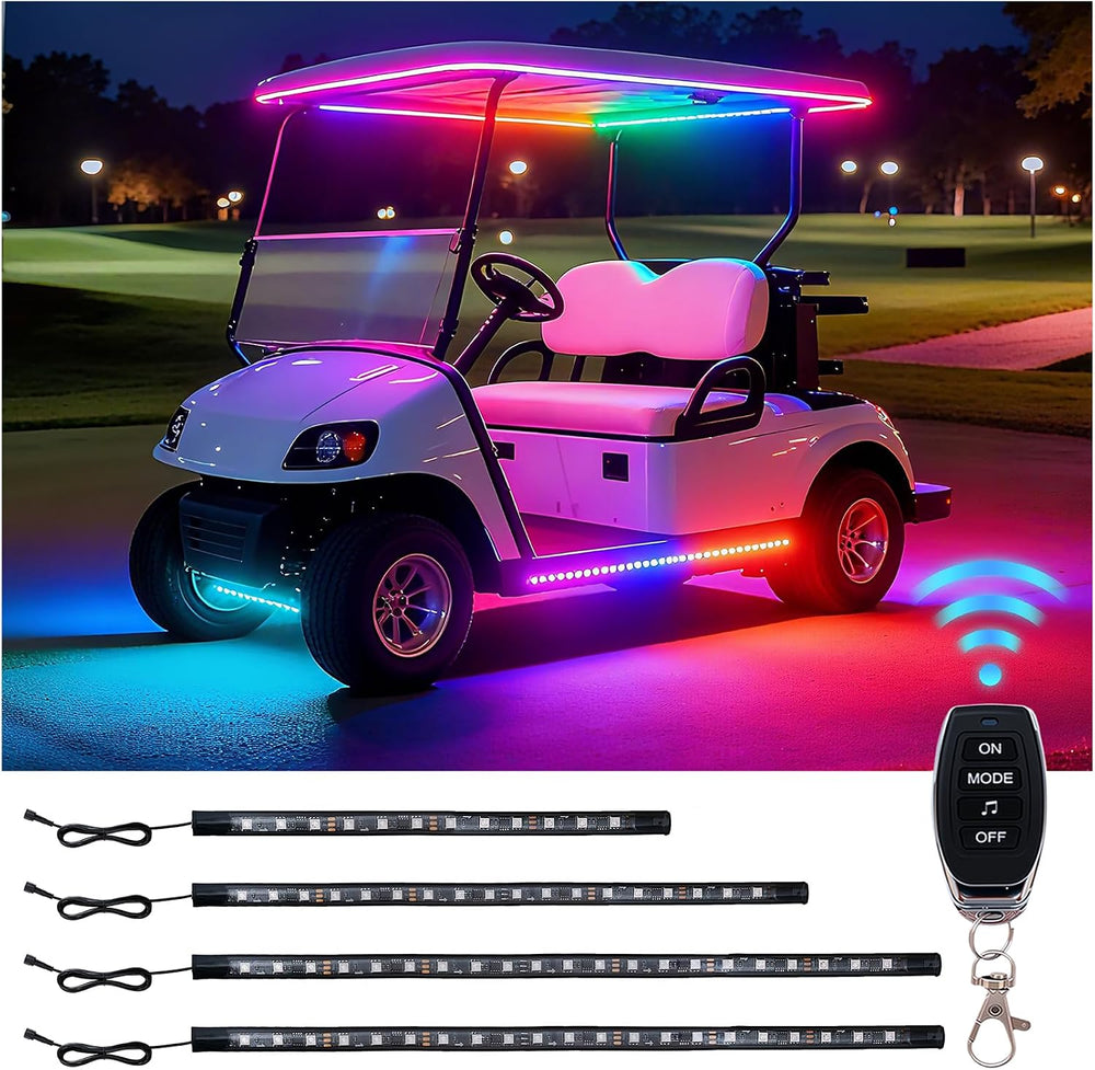 4Pcs Golf Cart Lights underglow Light kit/Accessories Lighting/Wheel Lights/l...