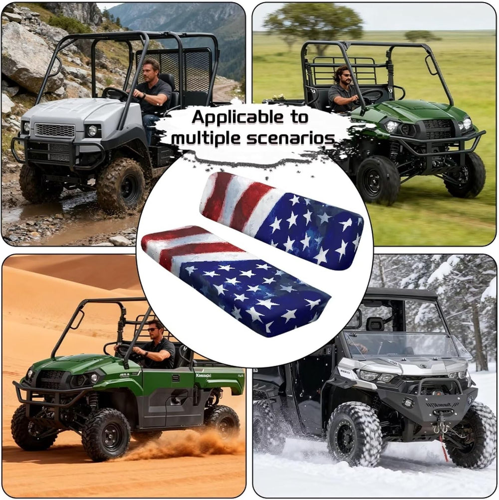Poceacles Mule UTV Seat Cover Patriotic Decoration UTV Accessory Farm Vehicle...