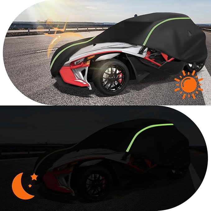 Full Cover Compatible with Polaris Slingshot with Roof, 420D Oxford Cloth