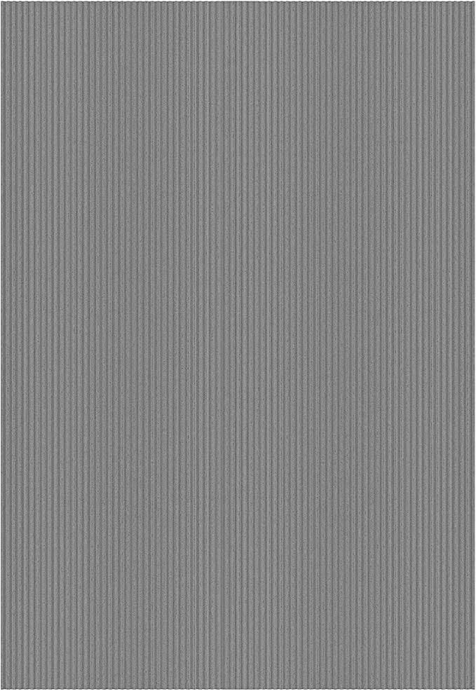Ottomanson 6'6" x 7' Mud Mat Area Rug Scraper Carpet