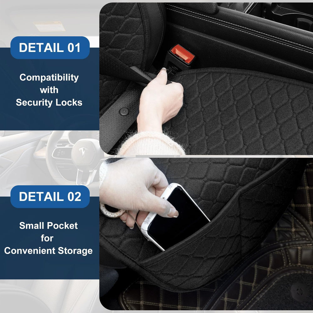 2 Pack Car Seat Covers, Front Seat Covers for Cars, Breathable Linen Car Seat...