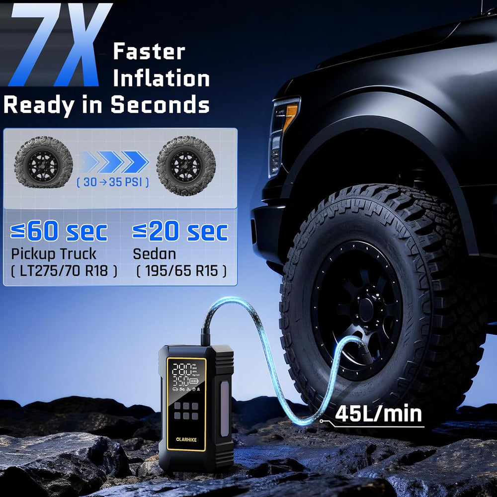 OlarHike 12000mAh Heavy Duty Tire Inflator Portable Air Compressor