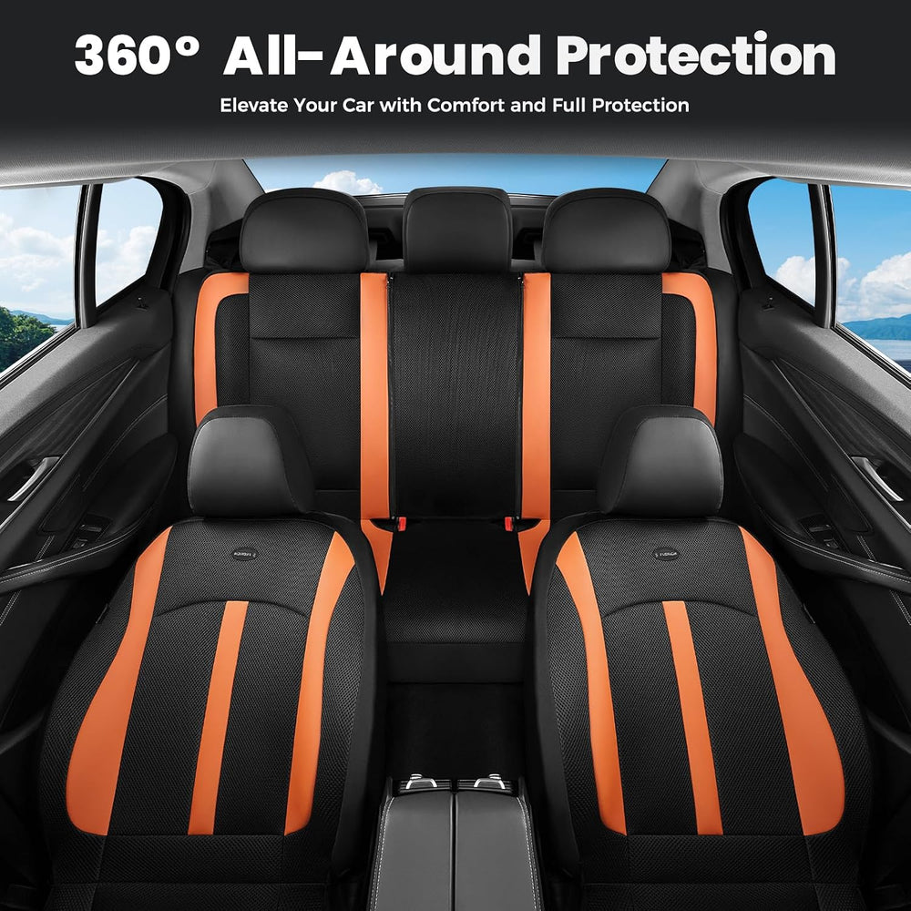 Car Seat Covers, Breathable Mesh Automotive Seat Cover Full Sets, Front Seat ...