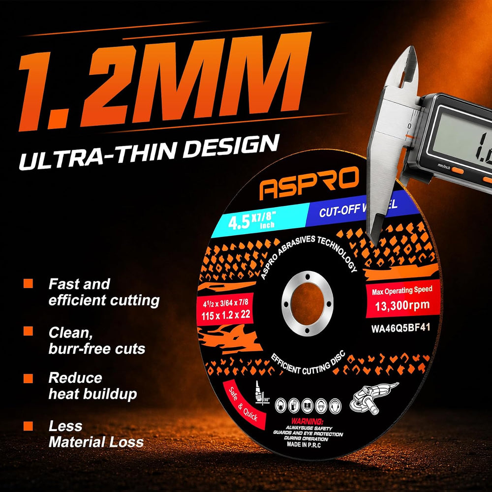 4 1/2 Cut Off Wheel for Metal 140 PCS, 2X Longer Life for Angle Grinder