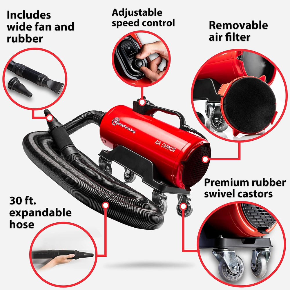 Adam's Polishes Air Cannon Car Dryer Blower - Powerful Detailing Wash | F...