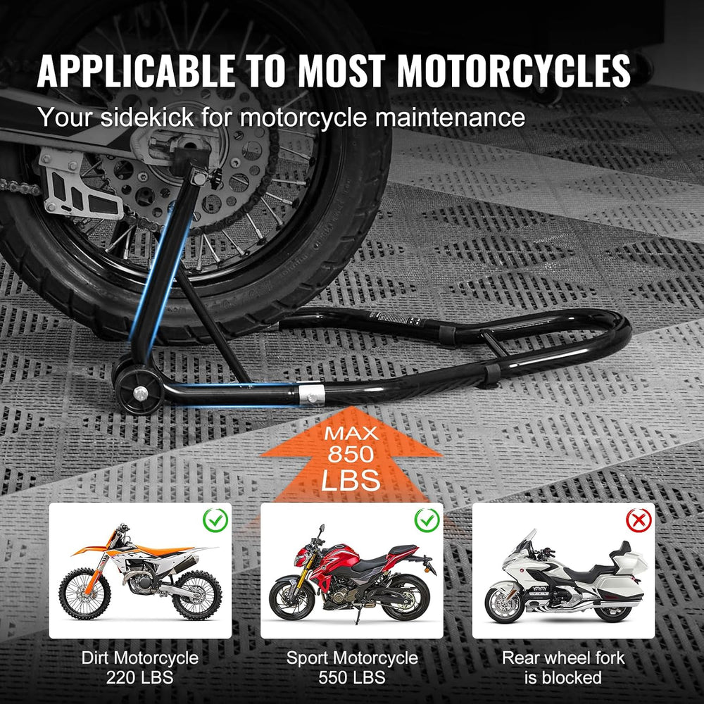 vevor Motorcycle Stand Lift 850lbs Front Rear Combo Stand Lift Stand Front Wh...