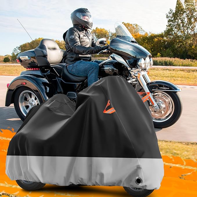 Trike Motorcycle Cover, Outdoor Waterproof Vehicle Cover