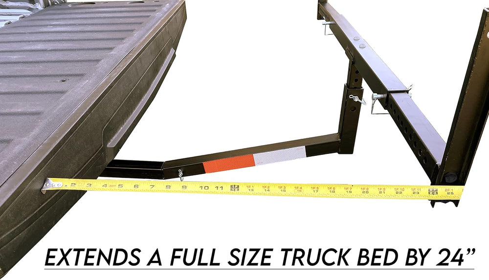 MaxxHaul 70231 Hitch Mount Pick Up Truck Bed Extender For Ladder, Rack, Canoe...