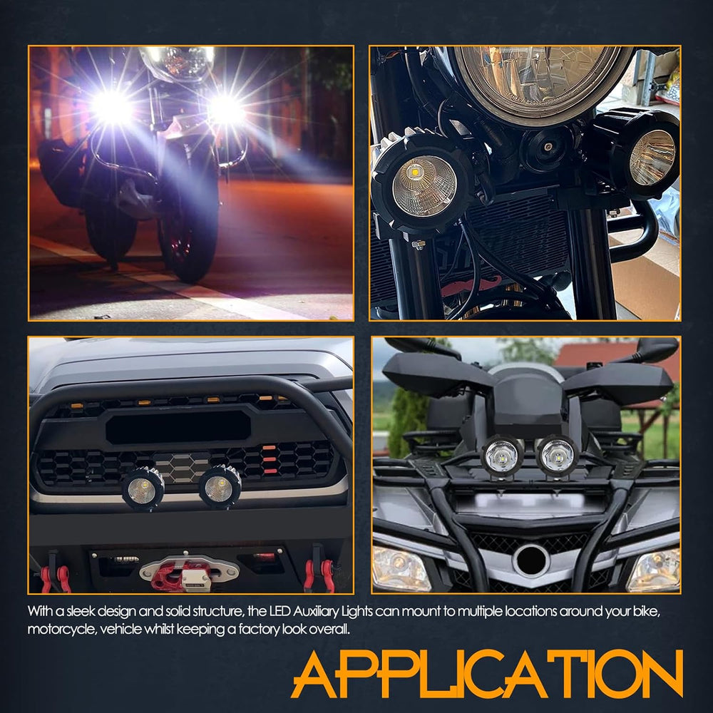LED Driving Lights, Nirider 2PCS 50W Round 3.5 Inch Motorcycle Fog Lights Spo...