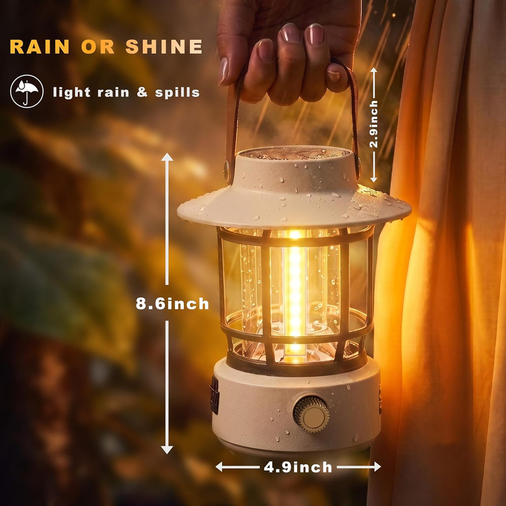 Solar Lanterns Outdoor Waterproof for Outages,Rechargeable Camping Lights