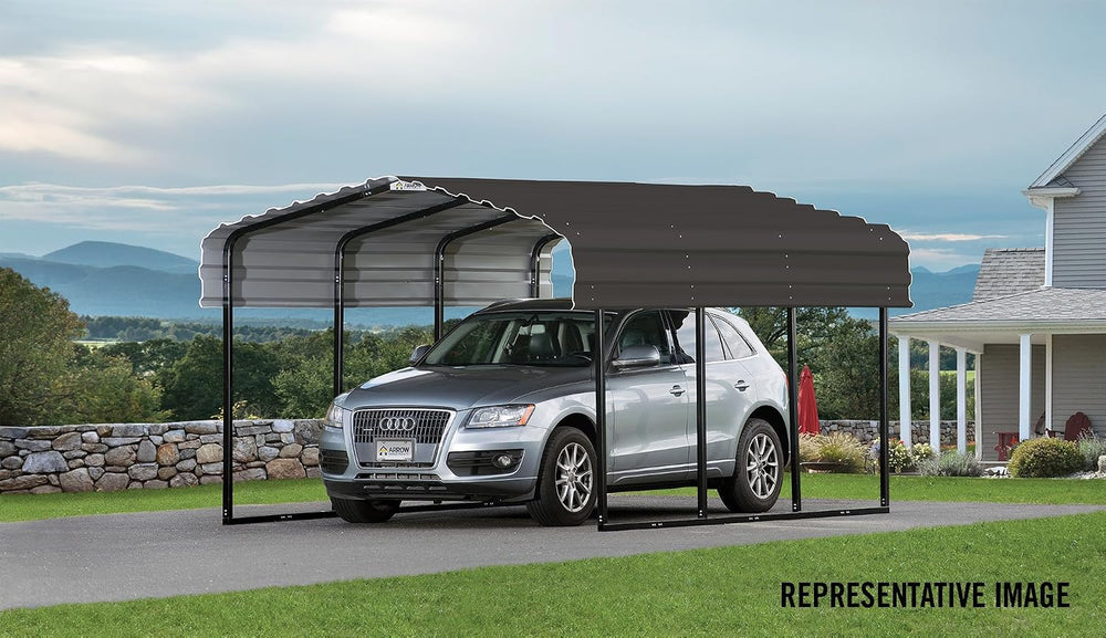 Arrow CPHC102407 Heavy Duty Galvanized Steel Metal Multi-Use Shelter, Shade, ...