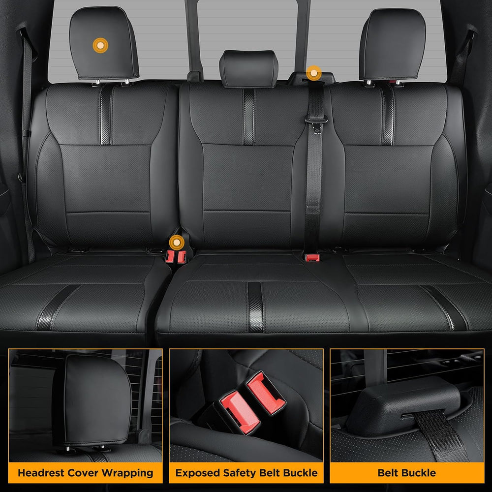Super Coverยฎ for Ford F150 Seat Covers 2015-2024 2025 2026 Full Set, for F-15...