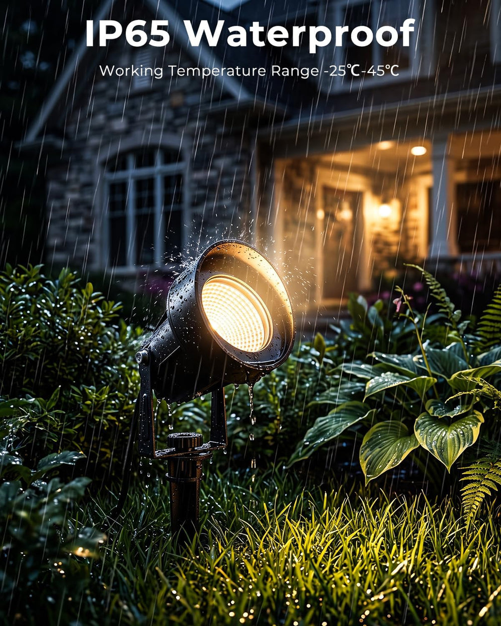 RGBW Halloween Spotlights Outdoor with APP & Remote Control, 4 Pack