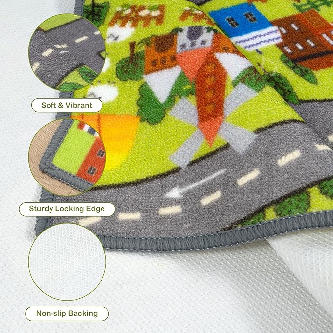 STARUIA Washable Kids Carpet Playmat Rug