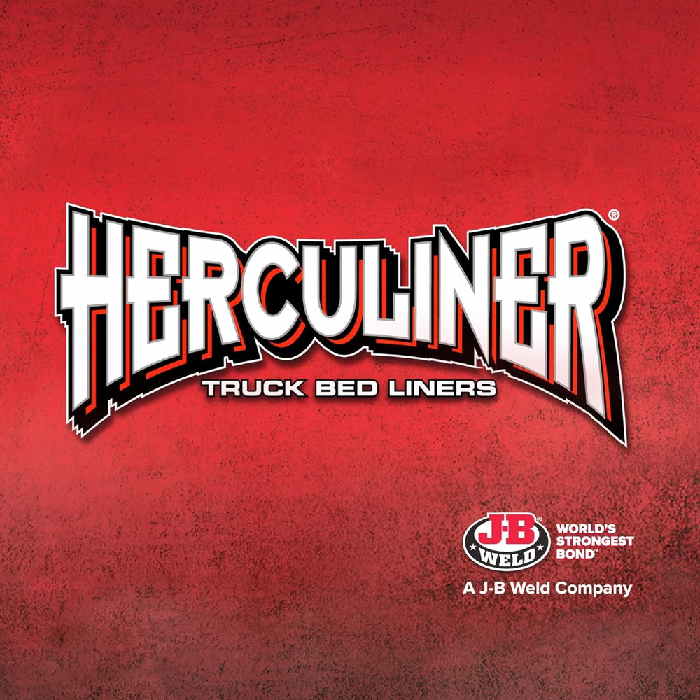 HERCULINER HCL1B8 Roll-on Bed Liner Kit,Black, 1 Gal.