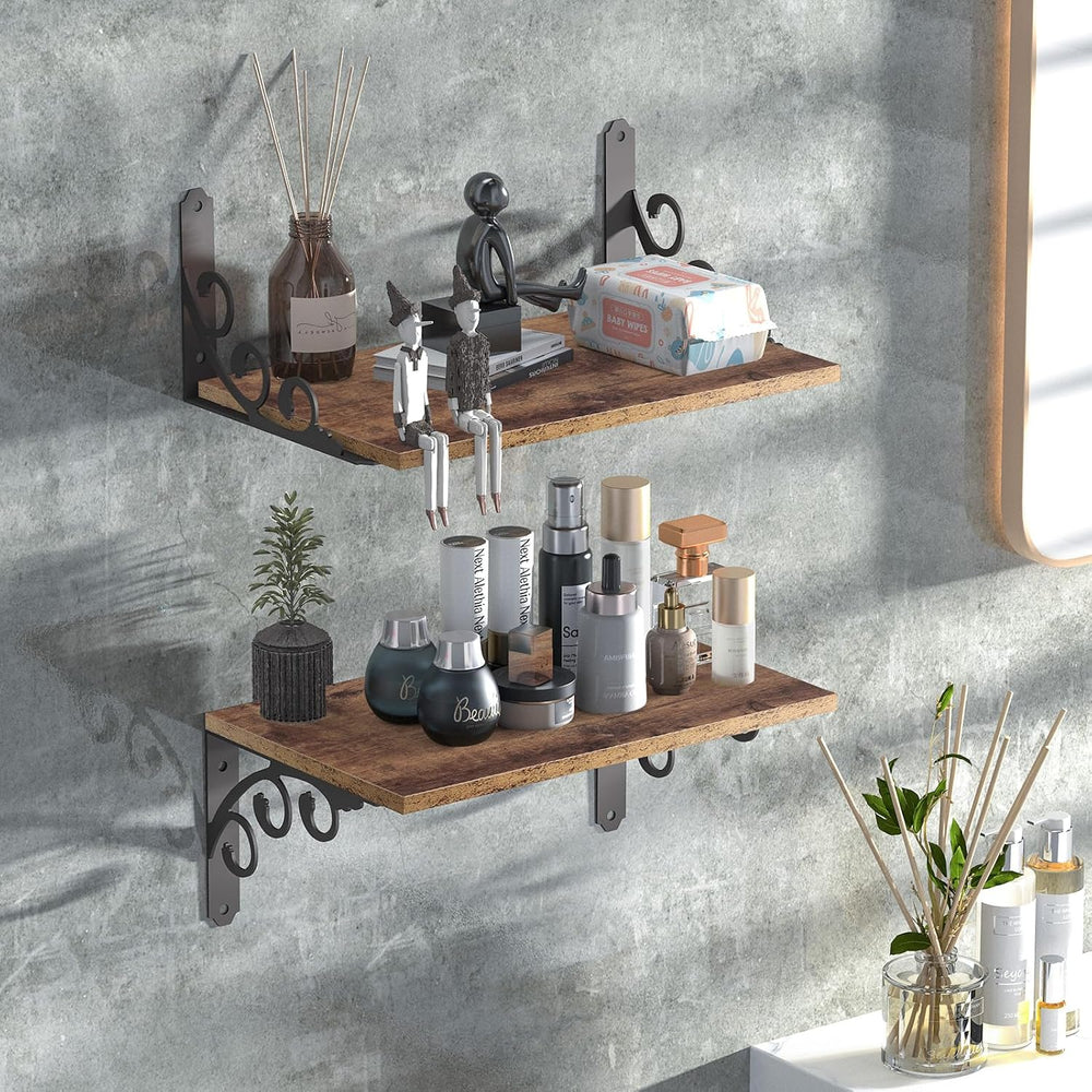 L Shelf Brackets for 10" - 12" Board, Floating Shelf Bracket Heavy ...