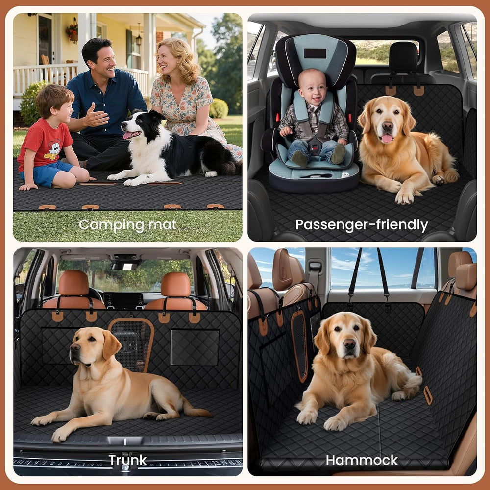 A-Pce 600D Heavy Duty Dog Car Seat Cover for Back Seat, 2026 Upgraded