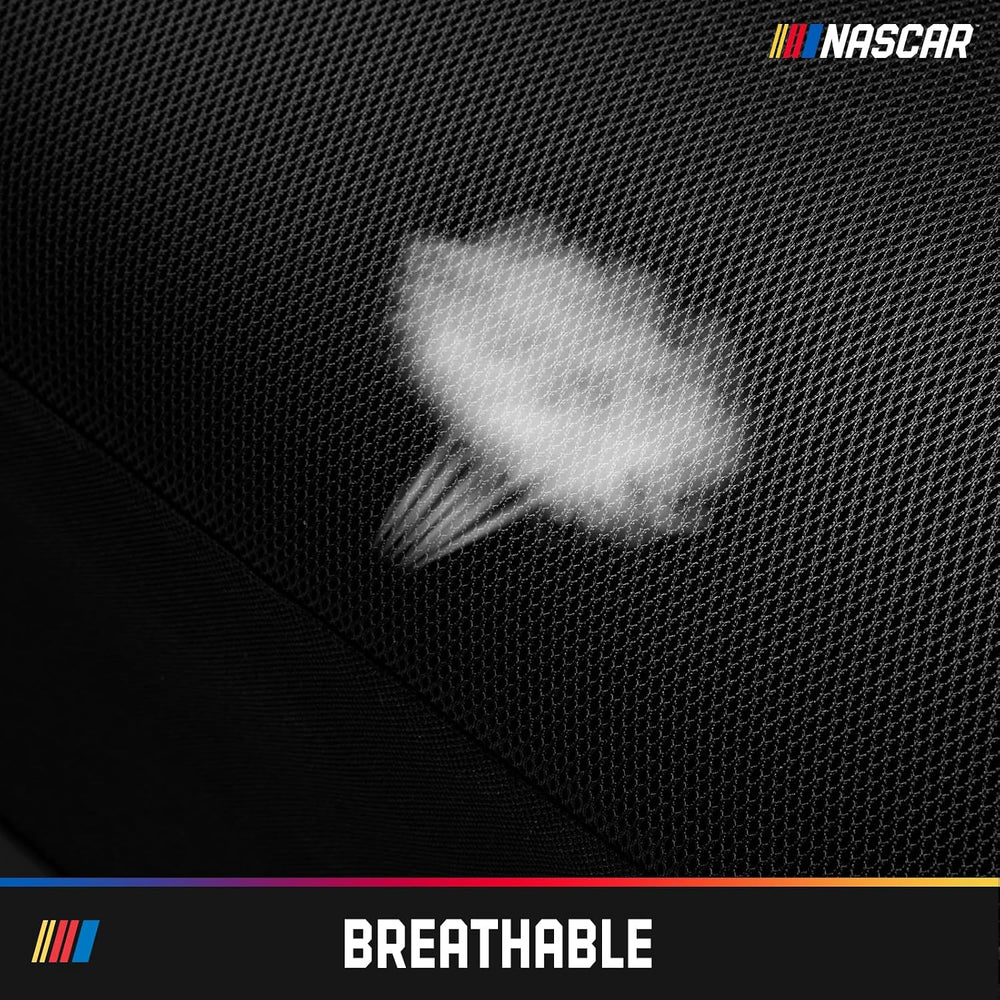 NASCAR Car Seat Covers, Pink Leather and Mesh Seat Covers, Universal Fit Fron...